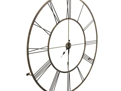 Large Wall Clock PBR 3D model