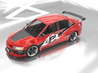 lancer hans-tokyo drift 3D print model