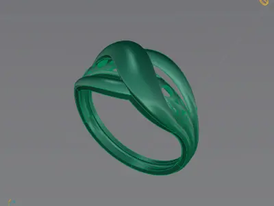 Women Plain Ring Ready STL 3DM Models Womens Rings 3D models 3D print model