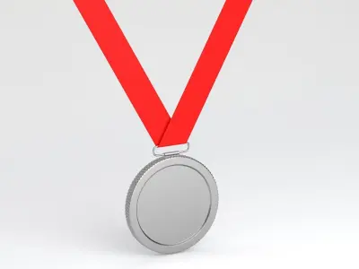 Silver Medal 3D model