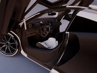 MCLAREN SENNA FULLY RIGGED 3D model