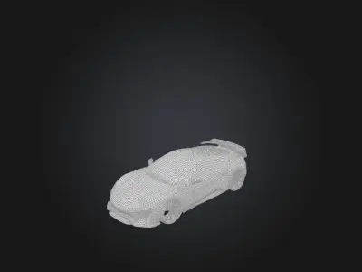 sports car  Low-poly 3D model