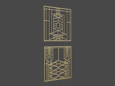 Decorative Panel 6 3D model buy