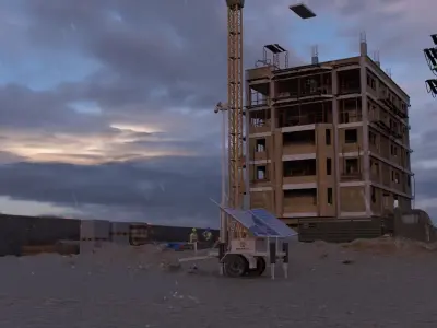 SURVEILLANCE SYSTEMS Low-poly 3D model