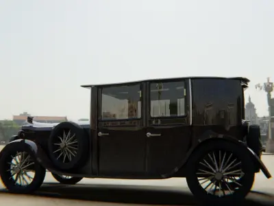 Bentley 1930 Morgan Low-poly 3D model