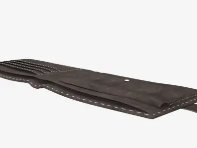 Leather wallet 3D model