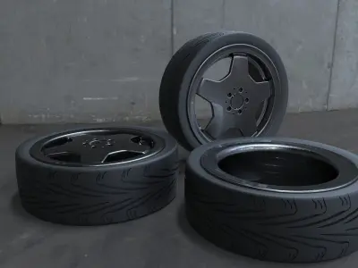 Monoblock 18 inch rim 3D model