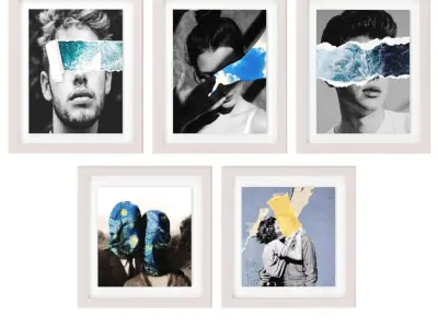 Art Frams 11- Paper torn Art 3D model