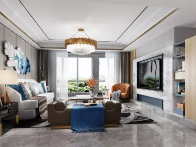 living room  3D model