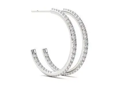 earrings 3D print model 2