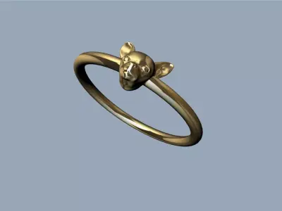 Chihuahua Ring - Anillo Chihuahua  3D print model
