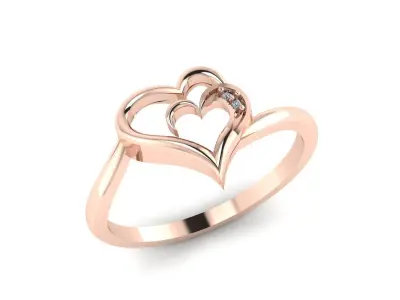 Jewelry Diamond Ring 3D Print Model 3D print model 15