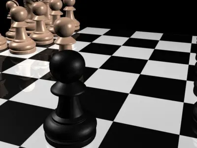 Chess Pieces Free 3D model
