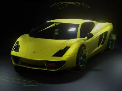 Pegassi Vacca  Low-poly 3D model