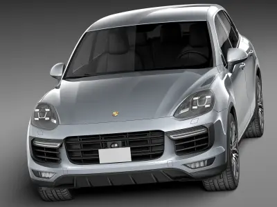 Porsche Cayenne Turbo 2015 3D model