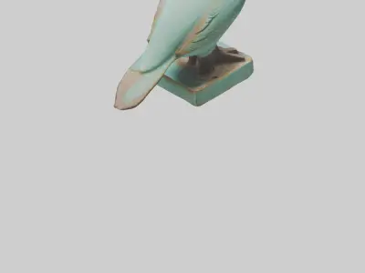 Ceramic Bird statue model 3D model