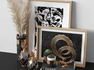 Decorative sets 019 3D model