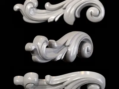 Classic carved 060 3D model