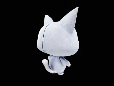 cute cat plushie 3D model