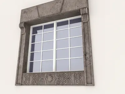 Window Frame 09 Low-poly 3D model