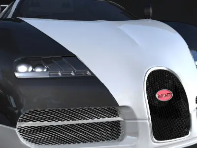 Bugatti Veyron 3D model Polygon mesh