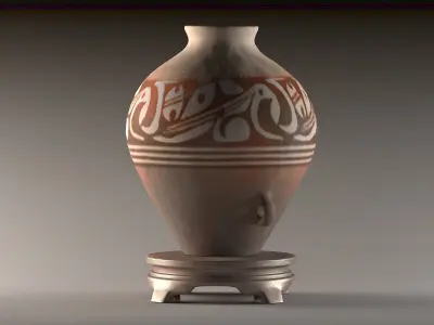 ancient pottery antique vase old statue houseware porcelain 3D model