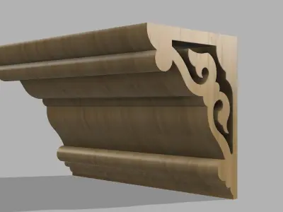 CORNICH AND CORNER BRACKET 3D model