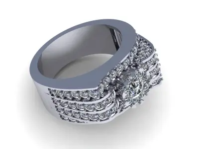Man Wedding Ring 263 3D print model