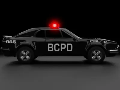 Police Car Low-poly 3D model buy