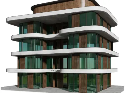 Office Building 1 3D model buy