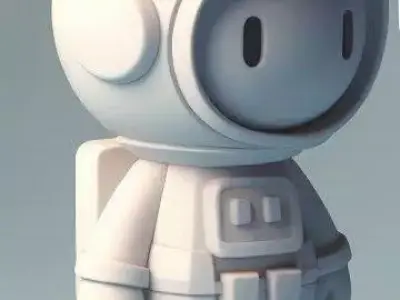 Cute Astronaut Figure 3D print model