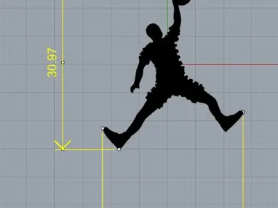 Jugador basquetbol NFL  player basketball Nike  Jordan 3D print model