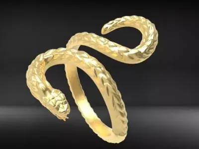 Snake ring Eternity Stacking Luxury Snake jewelry Gift for her  3D print model
