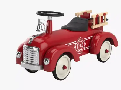 Riding toy firetruck 3D model