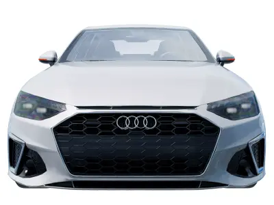 Audi RS Sport Sedan High Detail 3D Car Model  Low-poly 3D model