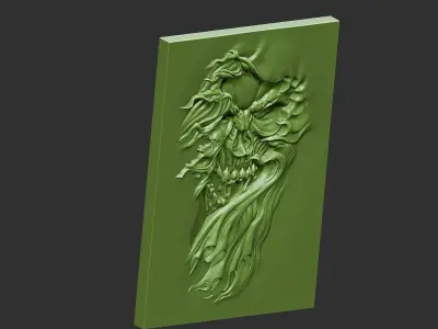 skull mold with 3D print model