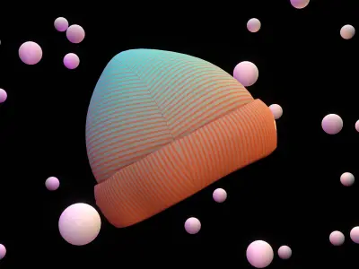 Beanie Hat Low-poly 3D model