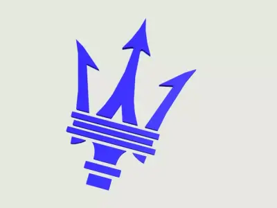 Maserati Logo Low-poly 3D model purchase