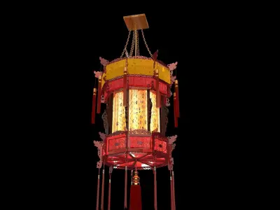Chinese palace lantern   3D model shop