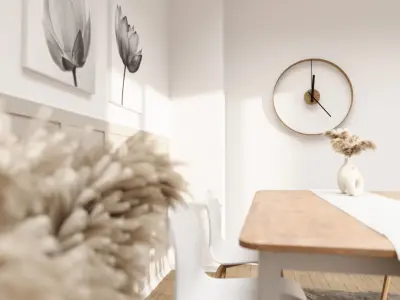 Modern Dining Room Design 3D Model 3D model