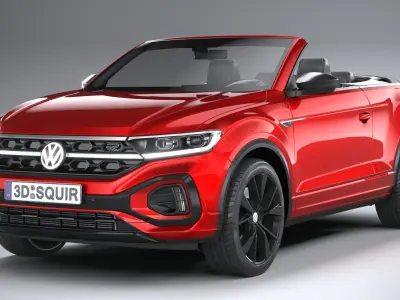 Volkswagen T-Roc Cabrio R-line 2022 3D model