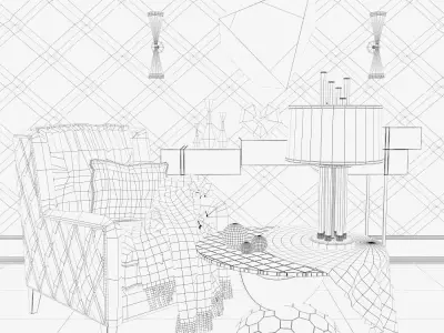 Decorative set Levinia 3D model