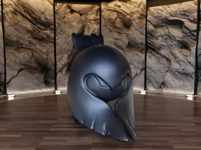 Owl Creature Figure Fan Art Toy  3D print model