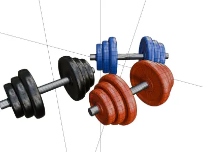 Dumbell Gym Set 3D model