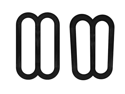  Metal Bra Strap Tube-Type Slider Free 3D model