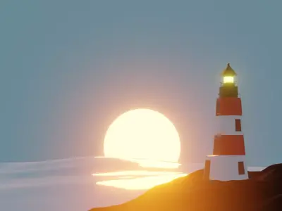 Light House Free low-poly 3D model