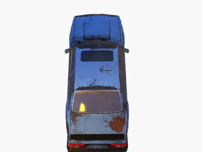 Old Car  1 Low-poly 3D model