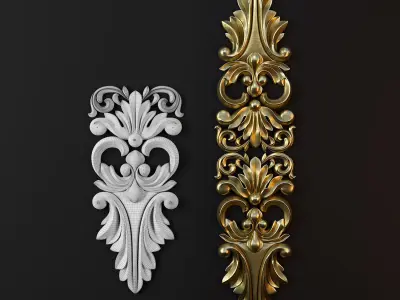 Ornament Gold 05 3D model