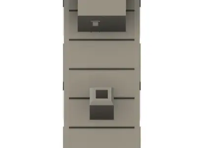 Single stall engine house n scale 3D print model