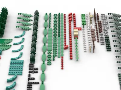 TwindBricks3D - 40743 Christmas Table Decoration 3D print model
